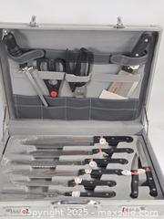 MaxSold Auction: Prima 12-Piece Chef's Cutting Utensil Set with Aluminum Case - Toronto (Ontario, Canada) SHORT NOTICE PARTNER MANAGED Downsizing Online Auction - Research Road (STORAGE)