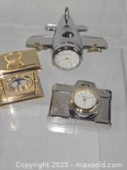 MaxSold Auction: Set of 3 Desk Clocks — Daniel David & Bulova - Toronto (Ontario, Canada) SHORT NOTICE PARTNER MANAGED Downsizing Online Auction - Research Road (STORAGE)