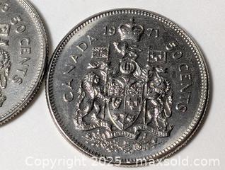 MaxSold Auction: 1971 AND 1976 CANADIAN FIFTY CENT COINS - Kingston (Ontario, Canada) SELLER MANAGED Downsizing Online Auction - Rosemund Crescent
