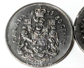 MaxSold Auction: 1975 AND 1976 CANADIAN FIFTY CENT COINS - Kingston (Ontario, Canada) SELLER MANAGED Downsizing Online Auction - Rosemund Crescent