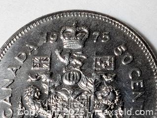 MaxSold Auction: 1975 AND 1976 CANADIAN FIFTY CENT COINS - Kingston (Ontario, Canada) SELLER MANAGED Downsizing Online Auction - Rosemund Crescent