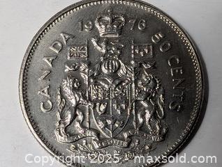 MaxSold Auction: 1976 CANADIAN FIFTY CENT COIN - Kingston (Ontario, Canada) SELLER MANAGED Downsizing Online Auction - Rosemund Crescent