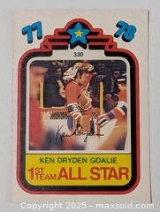 MaxSold Auction: 1977 - 1978 KEN DRYDEN HOCKEY CARD - Kingston (Ontario, Canada) SELLER MANAGED Downsizing Online Auction - Rosemund Crescent