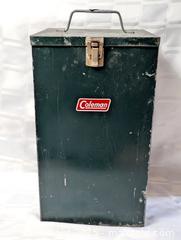 MaxSold Auction: COLEMAN METAL CARRYING CASE - Kingston (Ontario, Canada) SELLER MANAGED Downsizing Online Auction - Rosemund Crescent