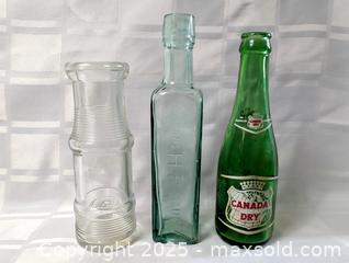 MaxSold Auction: GLASS BOTTLE LOT OF 3 - Kingston (Ontario, Canada) SELLER MANAGED Downsizing Online Auction - Rosemund Crescent