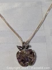 MaxSold Auction: STERLING SILVER NECKLACE WITH AMETHYST PENDANT - Kingston (Ontario, Canada) SELLER MANAGED Downsizing Online Auction - Rosemund Crescent