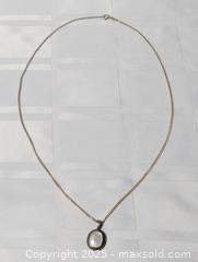 MaxSold Auction: STERLING SILVER NECKLACE WITH PENDANT - Kingston (Ontario, Canada) SELLER MANAGED Downsizing Online Auction - Rosemund Crescent