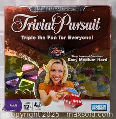 MaxSold Auction: TRIVIAL PURSUIT 25TH ANNIVERSARY EDITION BOARD GAME - Kingston (Ontario, Canada) SELLER MANAGED Downsizing Online Auction - Rosemund Crescent