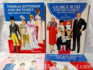 MaxSold Auction: UNITED STATES PRESIDENTS THEMED PAPER DOLL CUT OUT BOOKS - Kingston (Ontario, Canada) SELLER MANAGED Downsizing Online Auction - Rosemund Crescent