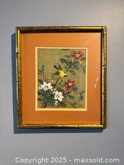 MaxSold Auction: 2 x Original Vintage Chinese Birds/Flowers Watercolour Paintings Signed and Stamped - Toronto (Ontario, Canada) SHORT NOTICE SELLER MANAGED Reseller Online Auction - Kempsell Crescent