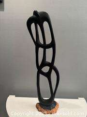 MaxSold Auction: African Mid-Century Modernist carved ebony wood abstract sculpture - A - Toronto (Ontario, Canada) SHORT NOTICE SELLER MANAGED Reseller Online Auction - Kempsell Crescent