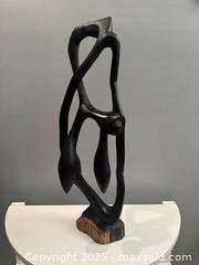 MaxSold Auction: African Mid-Century Modernist carved ebony wood abstract sculpture - B - Toronto (Ontario, Canada) SHORT NOTICE SELLER MANAGED Reseller Online Auction - Kempsell Crescent