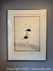 MaxSold Auction: Framed Donald Saff Aquatint Etching Print - Toronto (Ontario, Canada) SHORT NOTICE SELLER MANAGED Reseller Online Auction - Kempsell Crescent