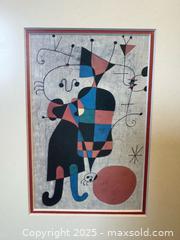 MaxSold Auction: Framed Miro and Matisse artwork prints - Toronto (Ontario, Canada) SHORT NOTICE SELLER MANAGED Reseller Online Auction - Kempsell Crescent