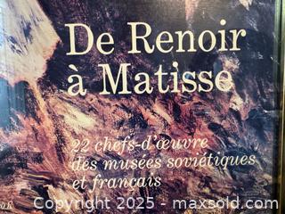 MaxSold Auction: Framed museum poster De Renoir a Matisse - Toronto (Ontario, Canada) SHORT NOTICE SELLER MANAGED Reseller Online Auction - Kempsell Crescent