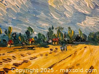 MaxSold Auction: Framed original oil painting  - Toronto (Ontario, Canada) SHORT NOTICE SELLER MANAGED Reseller Online Auction - Kempsell Crescent