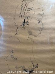 MaxSold Auction: Framed pencil drawing - nude woman - Toronto (Ontario, Canada) SHORT NOTICE SELLER MANAGED Reseller Online Auction - Kempsell Crescent
