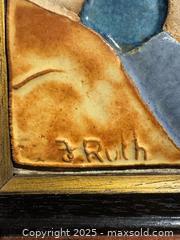 MaxSold Auction: MCM Framed ceramic relief tile by Israeli artist Ruth Faktorowicz - Toronto (Ontario, Canada) SHORT NOTICE SELLER MANAGED Reseller Online Auction - Kempsell Crescent