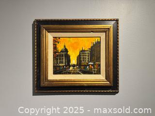 MaxSold Auction: MCM Original acrylic on board street scene painting  - Toronto (Ontario, Canada) SHORT NOTICE SELLER MANAGED Reseller Online Auction - Kempsell Crescent