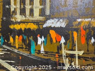 MaxSold Auction: MCM Original acrylic on board street scene painting  - Toronto (Ontario, Canada) SHORT NOTICE SELLER MANAGED Reseller Online Auction - Kempsell Crescent