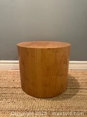 MaxSold Auction: MCM Round Drum end/side table - Toronto (Ontario, Canada) SHORT NOTICE SELLER MANAGED Reseller Online Auction - Kempsell Crescent