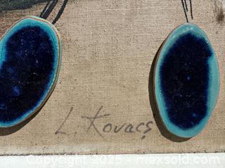 MaxSold Auction: MCM still-life painting signed "L. Kovacs" in the bottom right corner - Toronto (Ontario, Canada) SHORT NOTICE SELLER MANAGED Reseller Online Auction - Kempsell Crescent