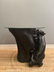 MaxSold Auction: Vintage Black Panther Fibreglass Base with Glass top  - Toronto (Ontario, Canada) SHORT NOTICE SELLER MANAGED Reseller Online Auction - Kempsell Crescent