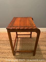 MaxSold Auction: Vintage camphor hand carved end/side table  - Toronto (Ontario, Canada) SHORT NOTICE SELLER MANAGED Reseller Online Auction - Kempsell Crescent