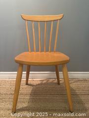 MaxSold Auction: Vintage MCM Beechwood Spindle Back side chair - Toronto (Ontario, Canada) SHORT NOTICE SELLER MANAGED Reseller Online Auction - Kempsell Crescent