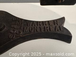 MaxSold Auction: Vintage Warren Montreal cast iron balance scale - Toronto (Ontario, Canada) SHORT NOTICE SELLER MANAGED Reseller Online Auction - Kempsell Crescent