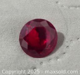 MaxSold Auction: synthetic red ruby in , measure 3/4" in diameter 4.5 - Toronto (Ontario, Canada) SELLER MANAGED Reseller Online Auction - Cosburn Avenue (CONDO)