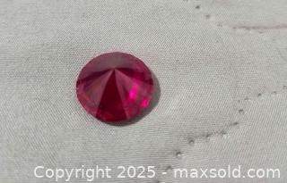 MaxSold Auction: synthetic red ruby in , measure 3/4" in diameter 4.5 - Toronto (Ontario, Canada) SELLER MANAGED Reseller Online Auction - Cosburn Avenue (CONDO)