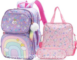 MaxSold Auction: Unicorn brand new 3 pcs backpack purple - Toronto (Ontario, Canada) SELLER MANAGED Reseller Online Auction - Cosburn Avenue (CONDO)