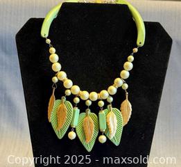 MaxSold Auction: (2) Art Deco 1940’s Chunky Necklaces / Chokers  - Toronto (Ontario, Canada) PARTNER MANAGED Reseller Online Auction -  Queen Street West