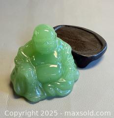 MaxSold Auction: (3) Vintage Laughing Buddha Resin & Jadeite Figurines  - Toronto (Ontario, Canada) PARTNER MANAGED Reseller Online Auction -  Queen Street West
