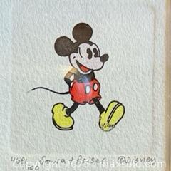 MaxSold Auction: Framed Signed Hand Painted Sowa & Reiser Limited Edition 468/500 Mickey Mouse Etching  - Toronto (Ontario, Canada) PARTNER MANAGED Reseller Online Auction -  Queen Street West