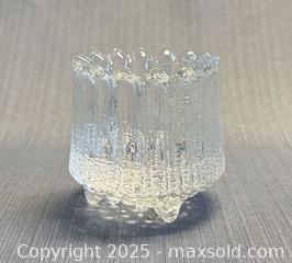 MaxSold Auction: MCM IITTALA Ultima Thule Tapio Wirkkala Glass Votive Candle Holder  - Toronto (Ontario, Canada) PARTNER MANAGED Reseller Online Auction -  Queen Street West