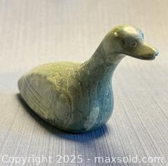 MaxSold Auction: MCM Signed Hand Carved Soapstone Loon Sculpture / Canadian Inuit Art - Toronto (Ontario, Canada) PARTNER MANAGED Reseller Online Auction -  Queen Street West