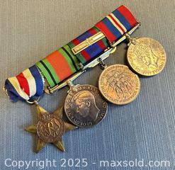 MaxSold Auction: RARE  (4) War & Defense World War II Campaign Medals - Toronto (Ontario, Canada) PARTNER MANAGED Reseller Online Auction -  Queen Street West