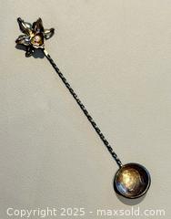 MaxSold Auction: ** RARE ** Venezuela Coin Bowl with Orchid & Pearl Silver Spoon  - Toronto (Ontario, Canada) PARTNER MANAGED Reseller Online Auction -  Queen Street West