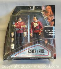MaxSold Auction: Star Trek "The Wrath of Khan"  Spock & Kirk Figurines  - Toronto (Ontario, Canada) PARTNER MANAGED Reseller Online Auction -  Queen Street West