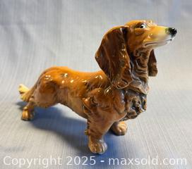 MaxSold Auction: Vintage German Karl Ens Porcelain Long Hair Dachshund Dog Figurine  - Toronto (Ontario, Canada) PARTNER MANAGED Reseller Online Auction -  Queen Street West