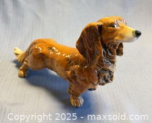MaxSold Auction: Vintage German Karl Ens Porcelain Long Hair Dachshund Dog Figurine  - Toronto (Ontario, Canada) PARTNER MANAGED Reseller Online Auction -  Queen Street West