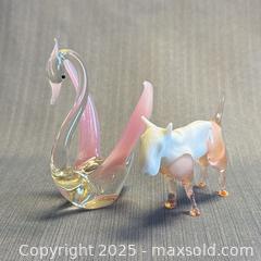 MaxSold Auction: Vintage Murano Art Glass Swan Figurine & Art Glass Terrier Dog  - Toronto (Ontario, Canada) PARTNER MANAGED Reseller Online Auction -  Queen Street West