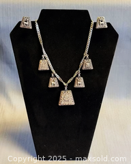 MaxSold Auction: Vintage Puruvian 925 Silver Charm Necklace & Earrings Set - Marked  - Toronto (Ontario, Canada) PARTNER MANAGED Reseller Online Auction -  Queen Street West