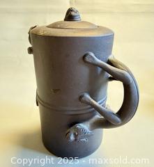 MaxSold Auction: Vintage Signed Asian Clay Lizard Handle Tea Set  - Toronto (Ontario, Canada) PARTNER MANAGED Reseller Online Auction -  Queen Street West