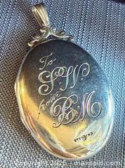 MaxSold Auction: Vintage STERLING Silver Customized Locket Pendant - Marked  - Toronto (Ontario, Canada) PARTNER MANAGED Reseller Online Auction -  Queen Street West