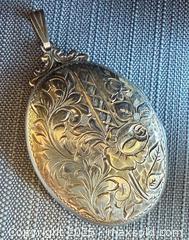 MaxSold Auction: Vintage STERLING Silver Customized Locket Pendant - Marked  - Toronto (Ontario, Canada) PARTNER MANAGED Reseller Online Auction -  Queen Street West