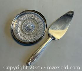 MaxSold Auction: Vintage STERLING Silver Handle Cake Server & Vintage Cut Glass Candy Dish with STERLING Silver Rim - Marked  - Toronto (Ontario, Canada) PARTNER MANAGED Reseller Online Auction -  Queen Street West