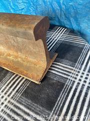 MaxSold Auction: One foot of Railroad track cut used for Anvil, heavy - Brampton (Ontario, Canada) SELLER MANAGED Downsizing Online Auction SUPER SHORT NOTICE- Harold Street